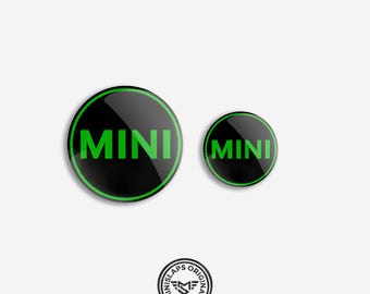 MINI Bonnet & Boot Emblem Kit | Exterior Badges – R52 R53 Green Black