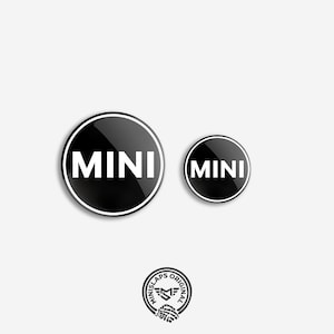 MINI Bonnet & Boot Emblem Kit | Exterior Badges – R52 R53 White Black