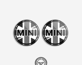 MINI Bonnet & Boot Emblem Kit | Exterior Badges – R50 R52 GB Grey Flag