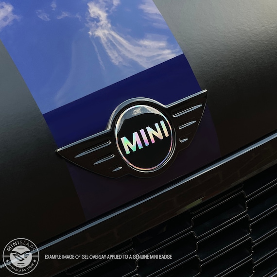 MINI Cooper S JCW Steering Wheel Bubble Badge Logo Overlay White FITS ALL  MINI