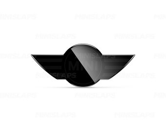 Custom Steering Wheel Gel Overlay Emblem Badge Sticker - Fits All MINI Models (Gen 1, 2, 3) - Personalise Your MINI Cooper! Colour Stealth