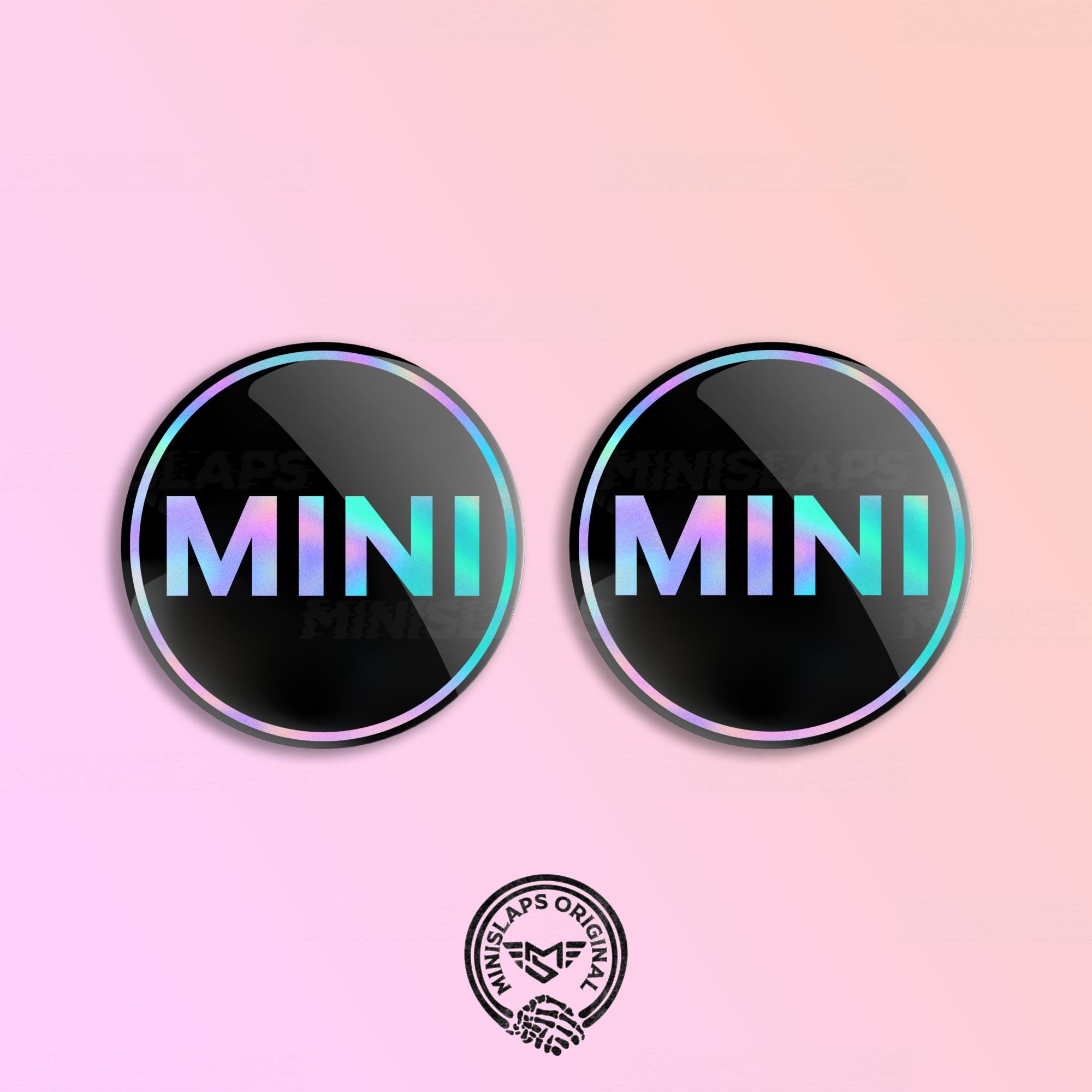MINI Cooper S JCW R55 R56 R57 Car Decal Exterior Bonnet Emblem - Luxury MINI Cooper Accessories - Gift for Him/ Her Sticker Holographic