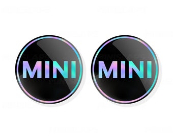 MINI Cooper S JCW R55 R56 R57 Auto Aufkleber Exterieur Bonnet Emblem - Luxus MINI Cooper Zubehör - Geschenk für ihn / ihren Aufkleber Holographic