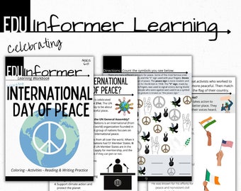 Celebrating International Day of Peace, Printable and Digital, Home and School