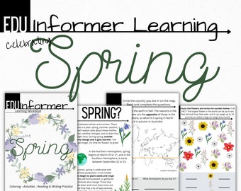 Celebrating Spring, Printable and Digital Workbook, Homeschool and Classroom