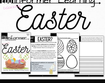 Celebrating Easter, Printable and Digital Workbook, Homeschool and Classroom