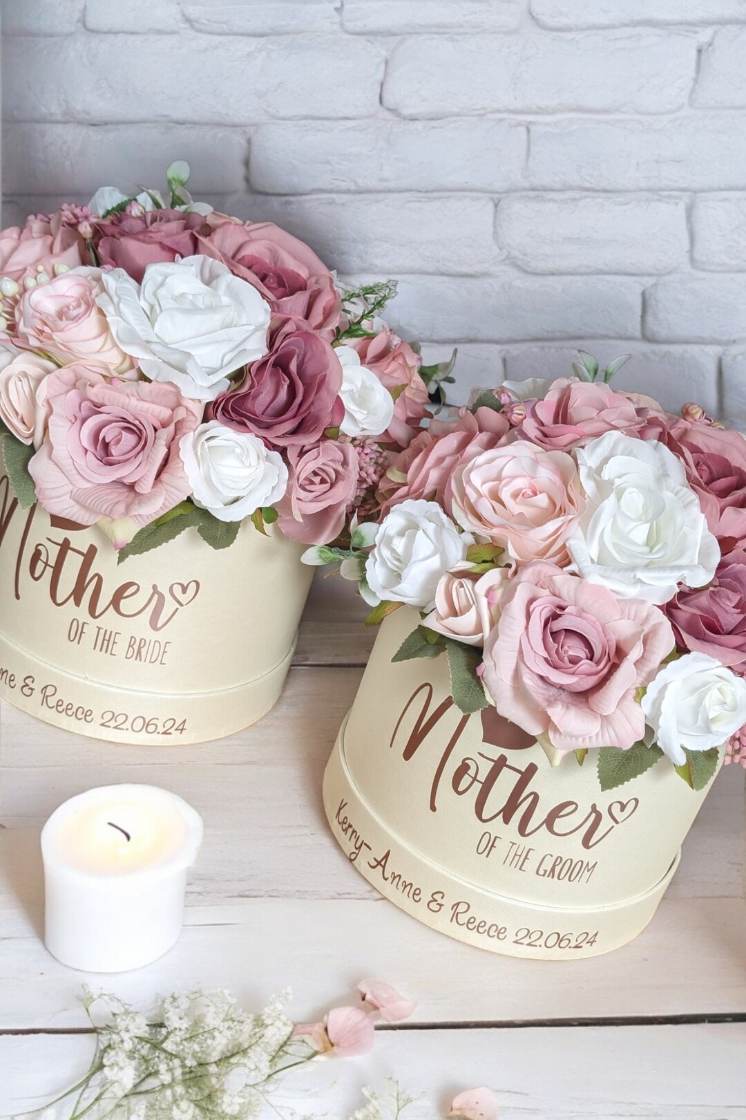 Floral Bespoke Bouquet for Mother of the Bride and Groom, Artificial