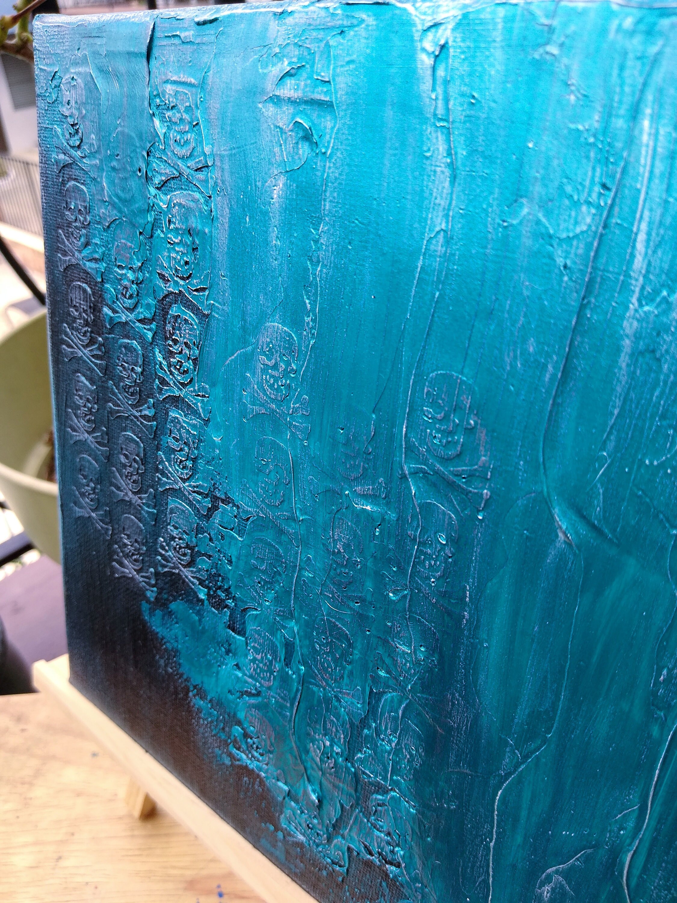 Mixed Media Texture Art 8x8 You Might Be Goth Etsy