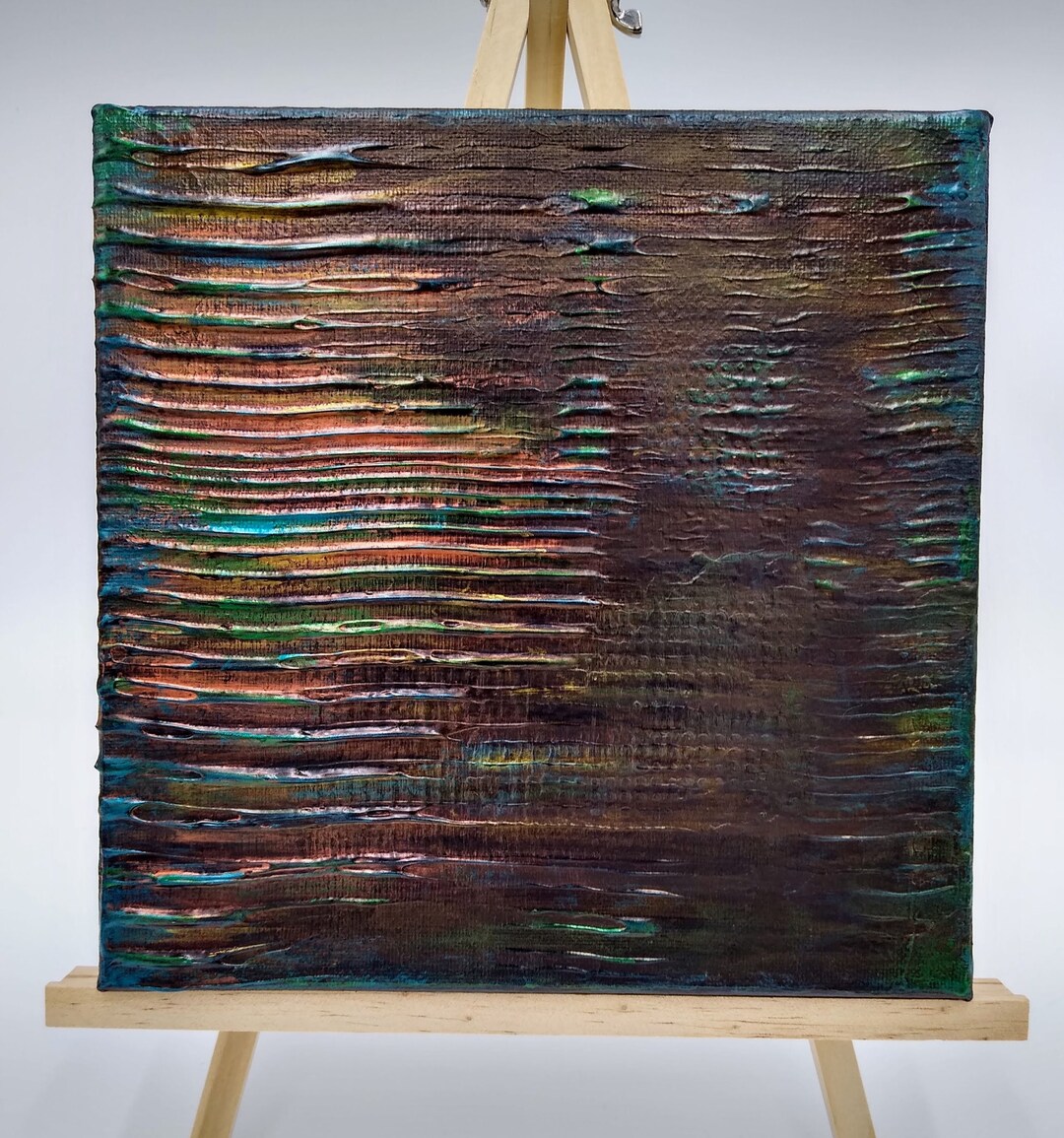 Mixed Media Texture Art 8x8 Distressed Hopes Etsy