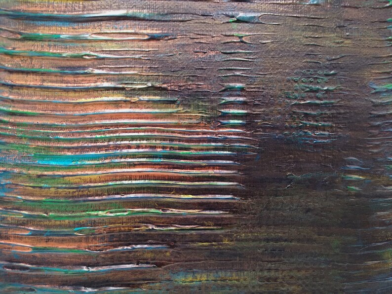 Mixed Media Texture Art 8x8 Distressed Hopes Etsy