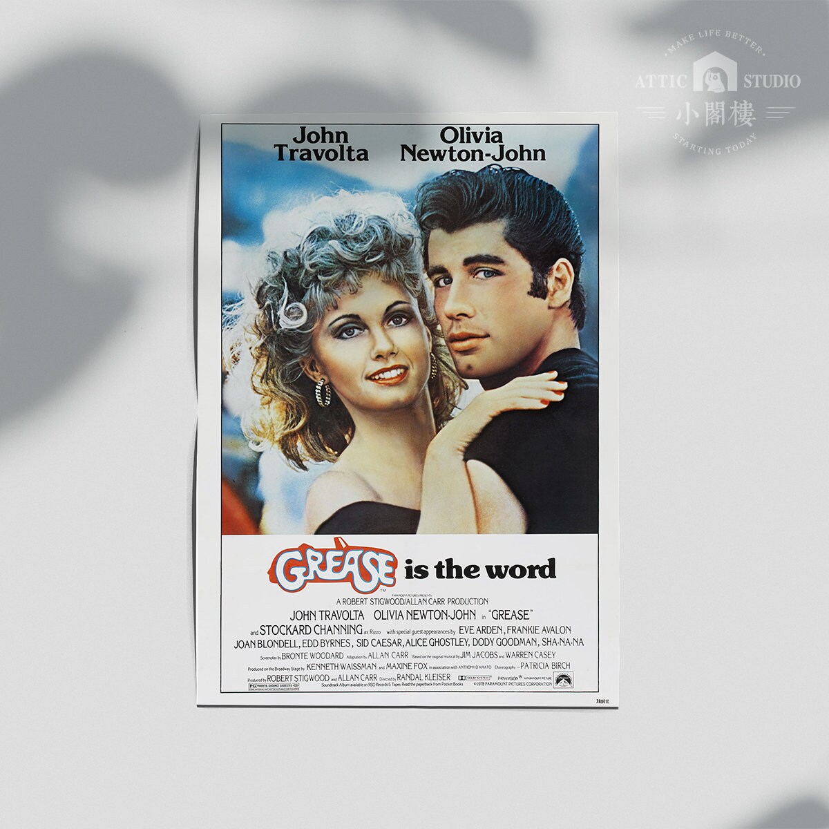 1978 Grease Vintage Movie Film Poster Print A1 A2 A3 A4 A5 A6 Etsy