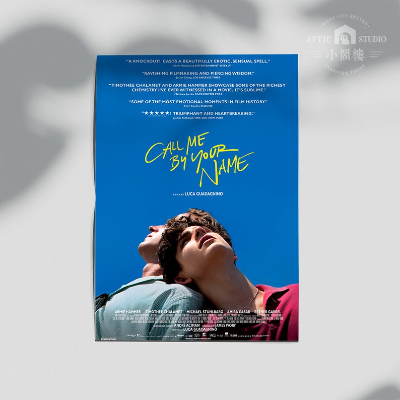 2017 Call Me By Your Name - Vintage Movie Film Poster Print A1 A2 A3 A4 A5 A6 - Wallart/ Picture/Homedecor/Walldecor/Office art 