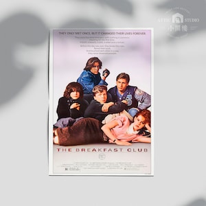 1985 The Breakfast Club - Vintage Movie Film Poster Print A1 A2 A3 A4 A5 A6 - Wallart/ Picture/Homedecor/Walldecor/Office art