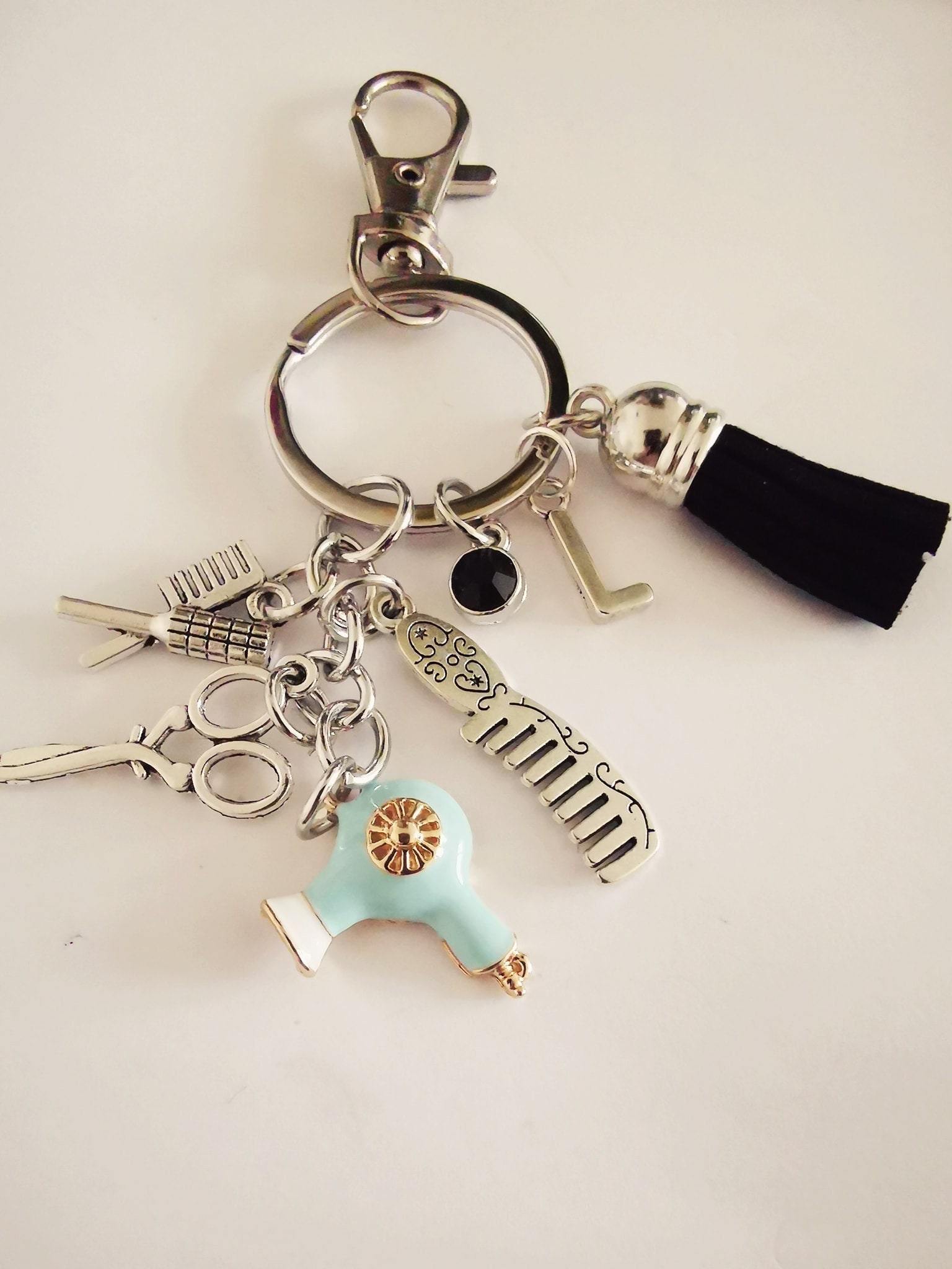 Personalized Large Initial Stackable Ring Rose Gold