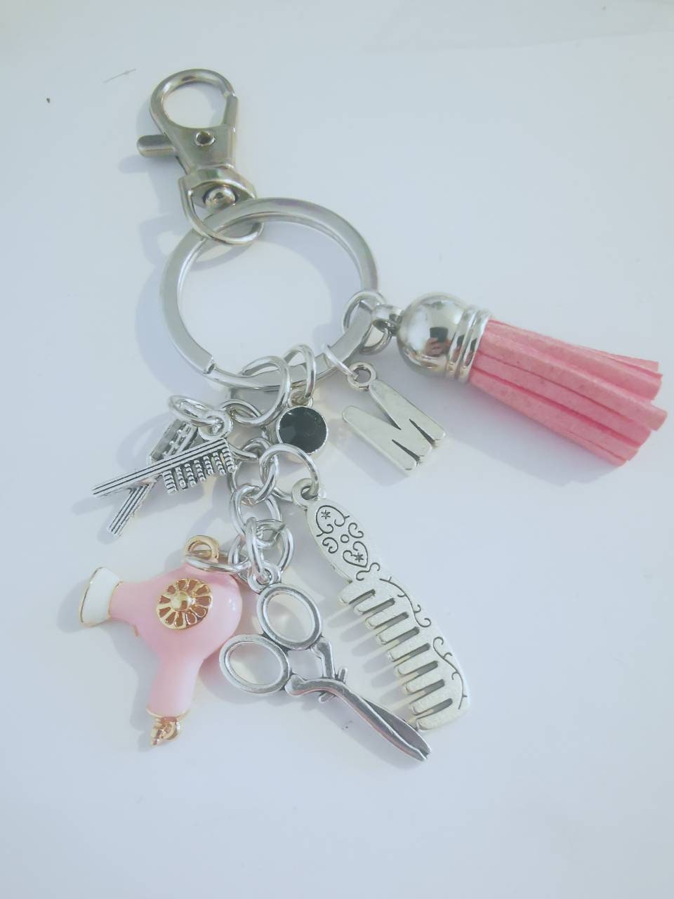 Personalized Large Initial Stackable Ring Rose Gold