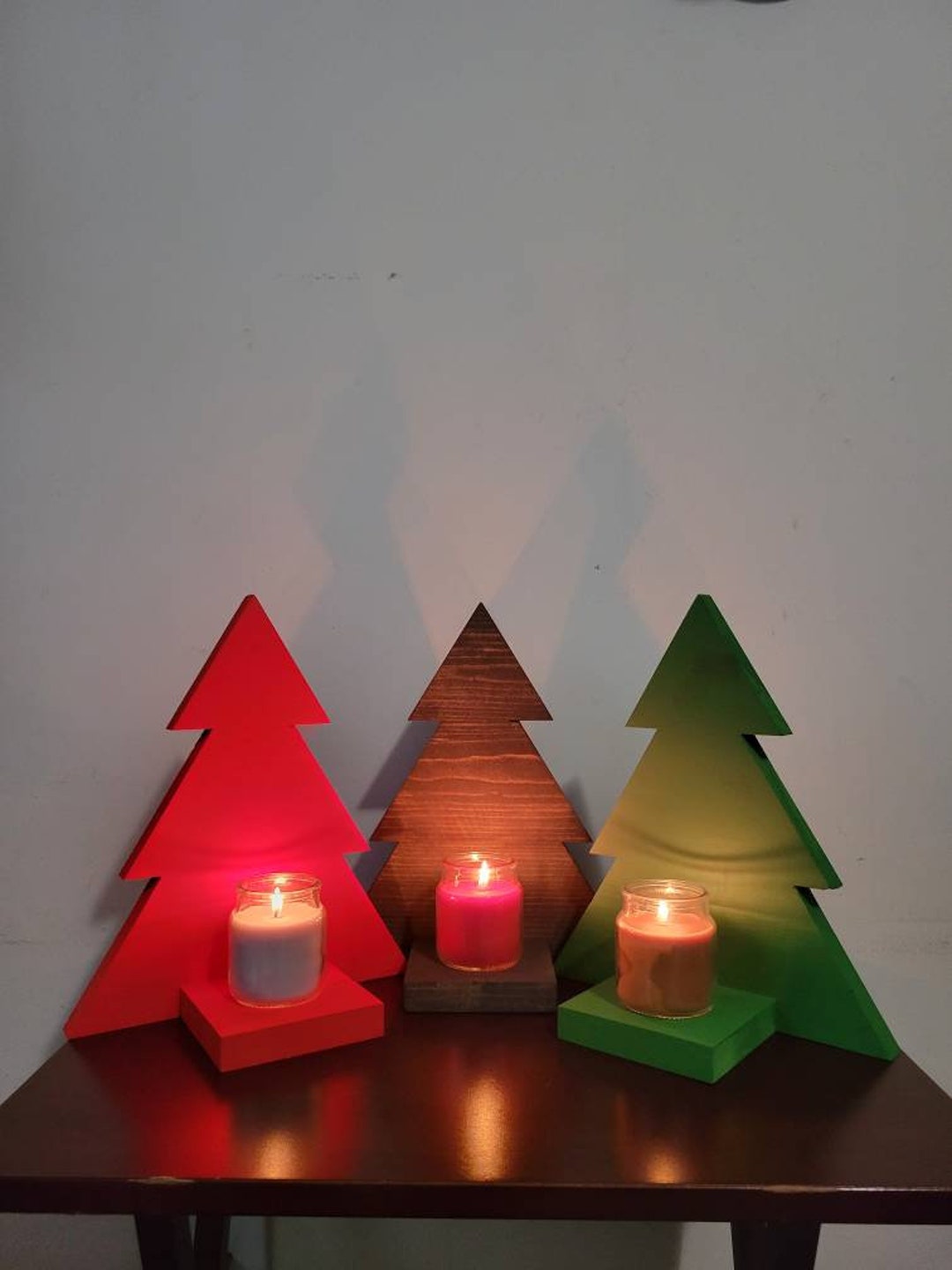 Christmas Tree Candle Holder Etsy