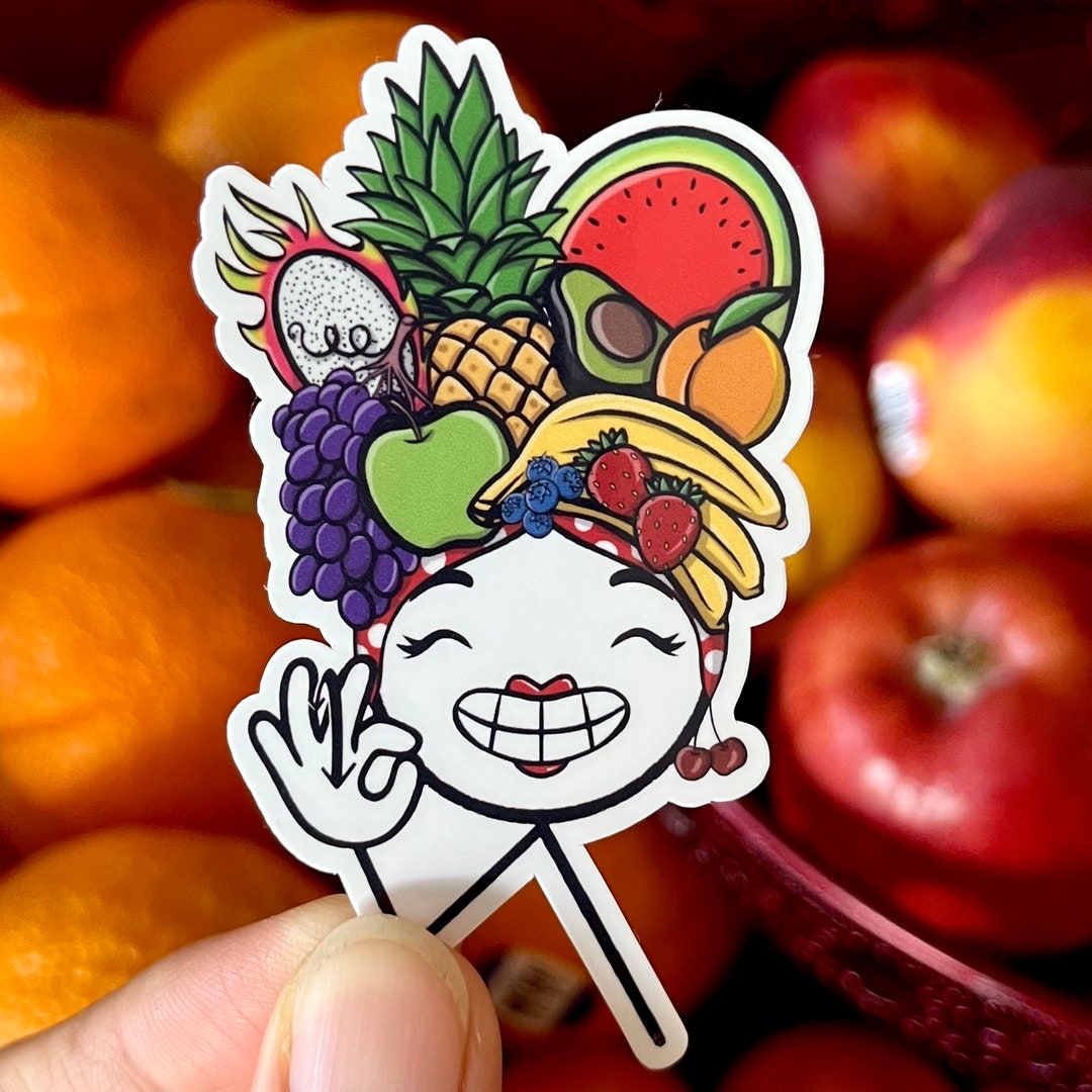 ASL fruit Tutti Frutti Hat Sign Sticker Etsy