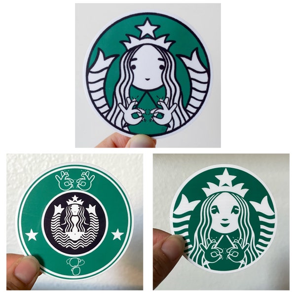 ASL "Starbucks" / “Starbucks Coffee” Sign Sticker