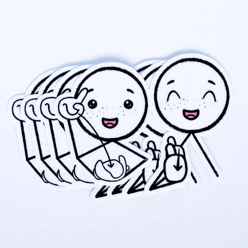 ASL believe in Yourself Sign Sticker Etsy