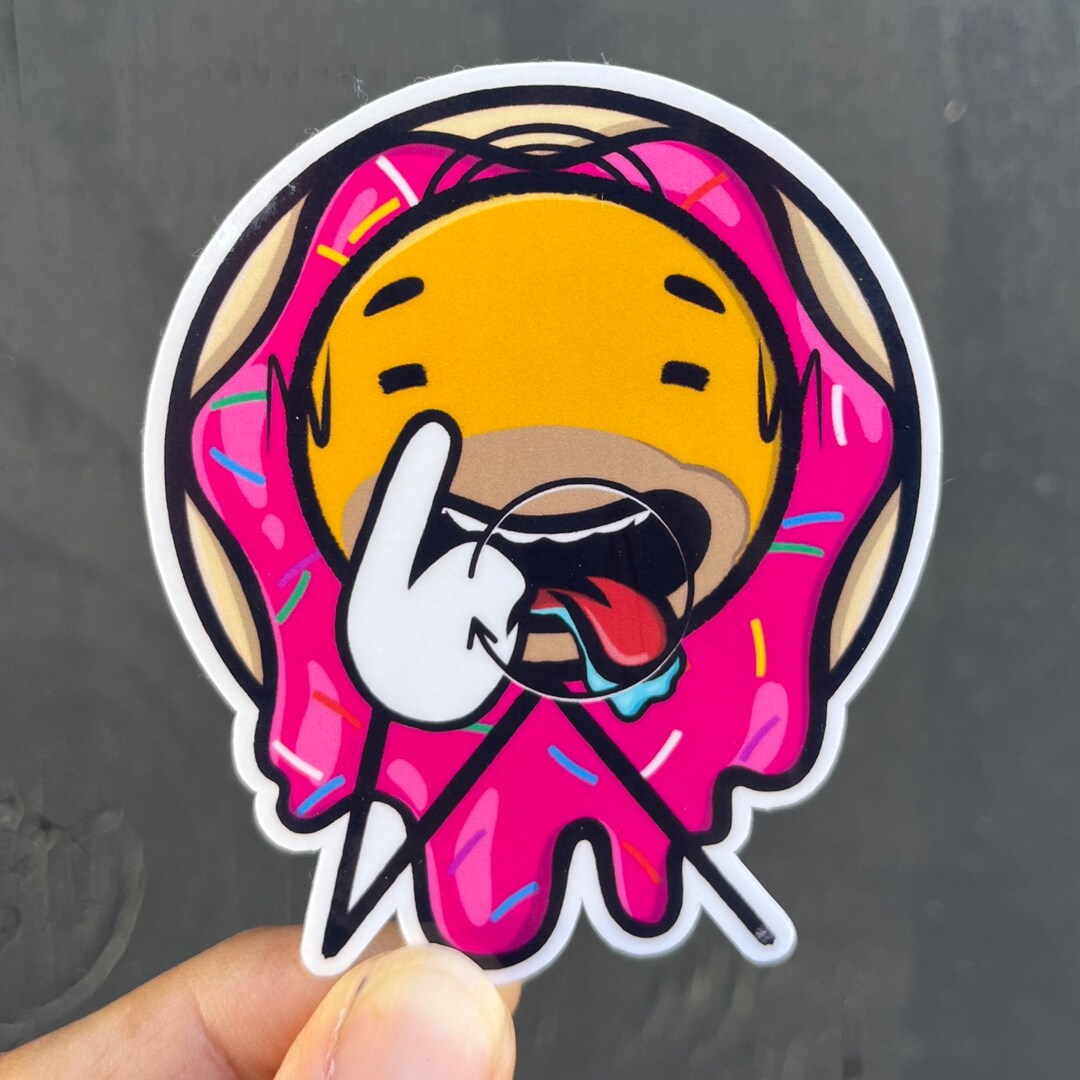 ASL donut Homer Simpson Sign Sticker Etsy