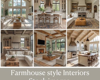 Farmhouse style interiors-digital images downloadable