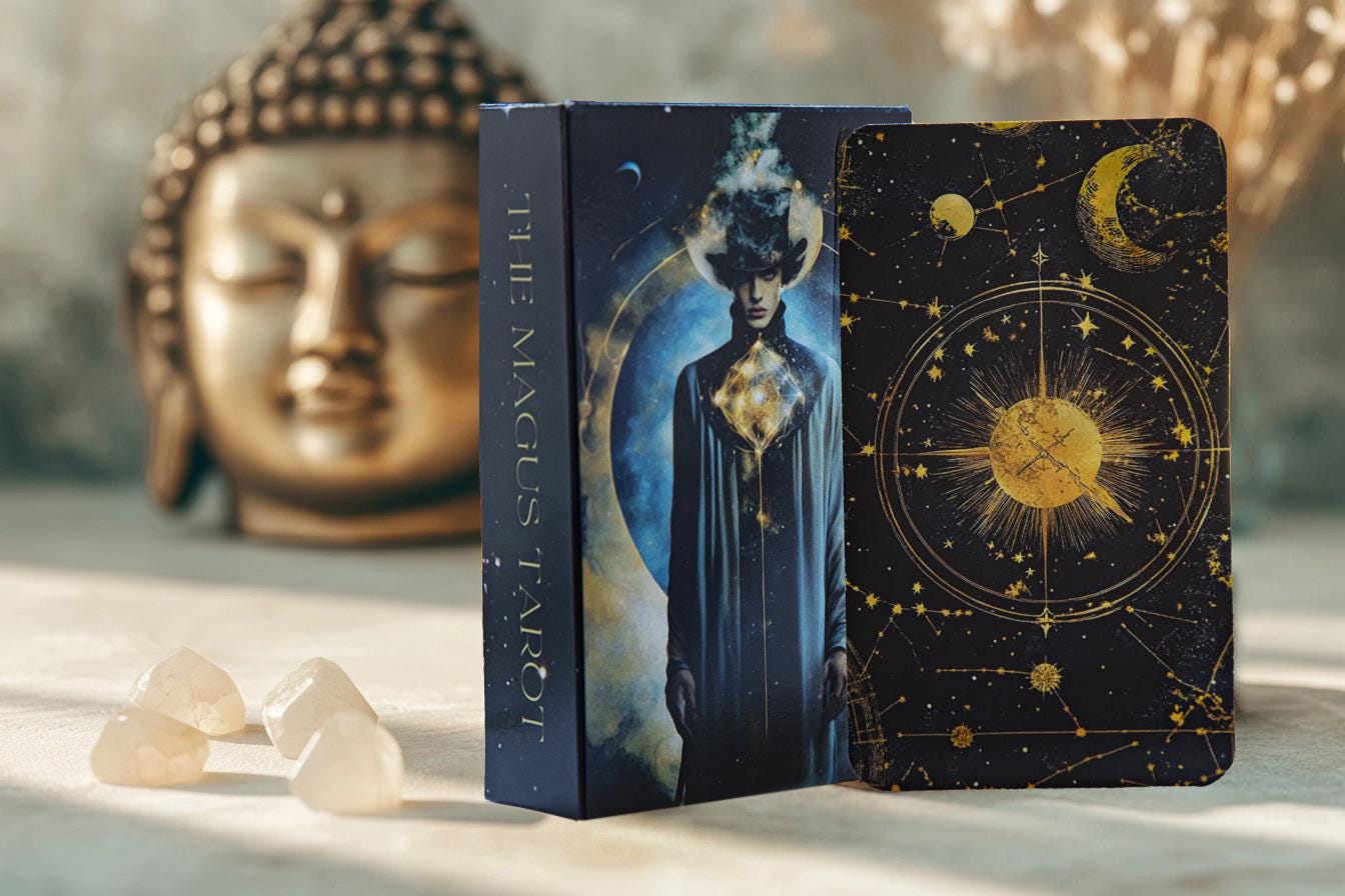 SALE!! The Magus Tarot Deck- 78 cards in a box with PDF Guidebook FREE shipping