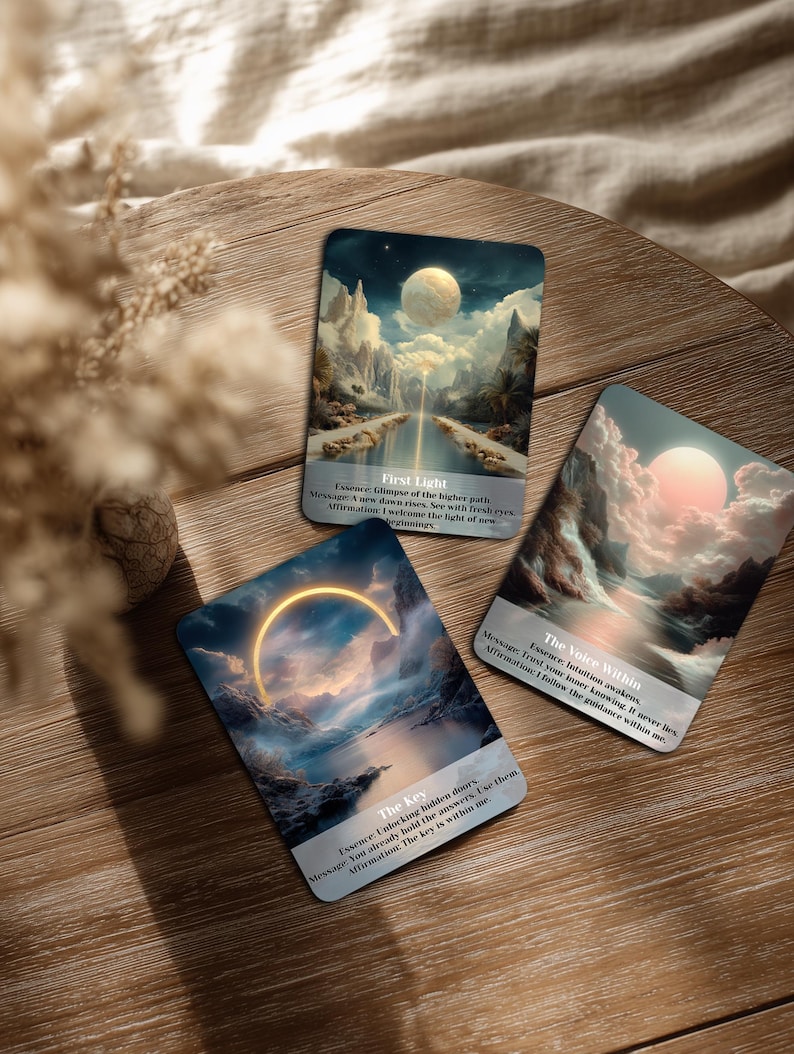 Oracle Card 3 The Path of Ascension Oracle Deck – 33 Large Size Oracle Cards for ...