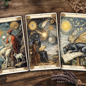 Jeu de tarots célestes médiévaux | Hermetica Antiqua Édition Collector