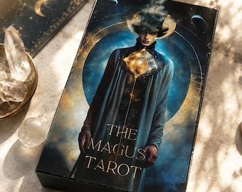 O Baralho de Tarô do Mago – Conjunto de Tarô Celestial com 78 Cartas