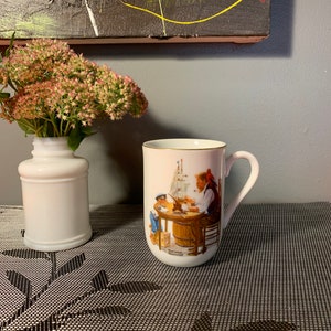 Vintage Norman Rockwell Collectible Mug.