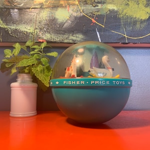Vintage Fisher Price Roly Poly Chime Ball #165-1966