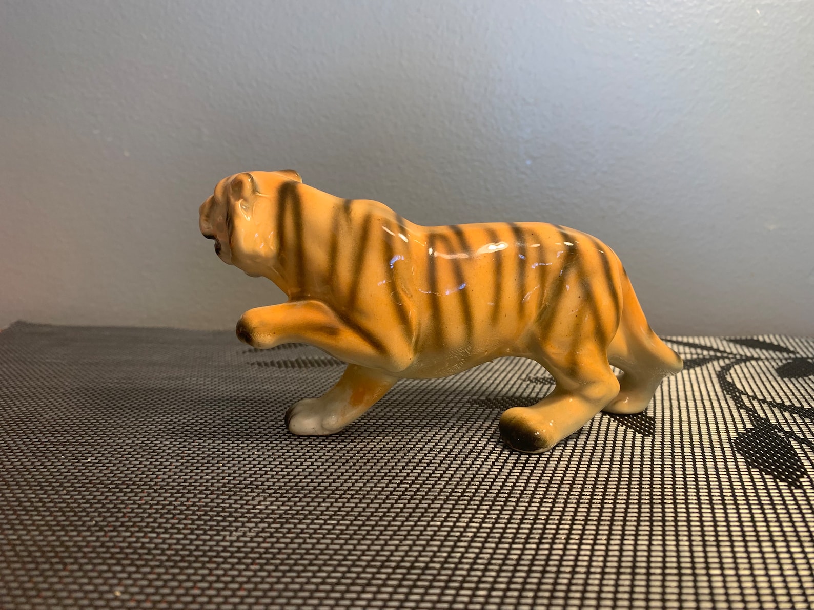 Vintage Ceramic Tiger Figurinemade in Japan Etsy