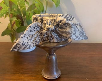 Vintage Silk Snakeskin Pattern Wrapped Hinged Cuff Bracelet