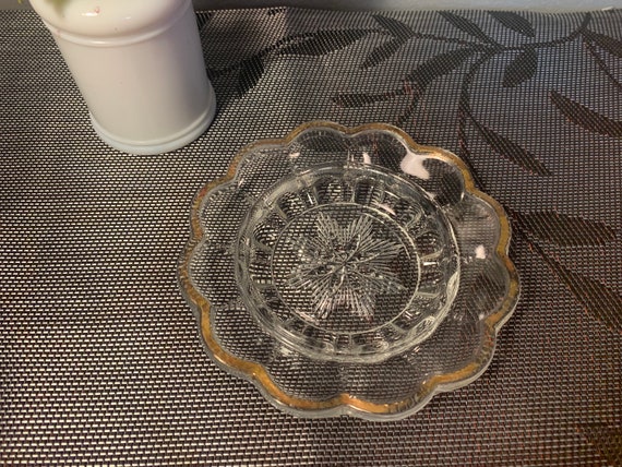 Vintage Crystal Trinket Dish/Soap Dish - image 8