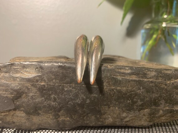 Vintage Silver Tone Fang/Claw Ring - image 2
