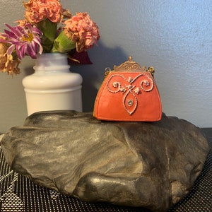 Vintage Pink Handbag Figurine