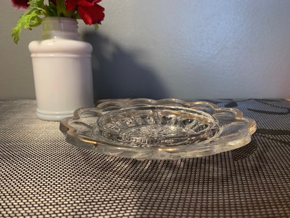 Vintage Crystal Trinket Dish/Soap Dish - image 6