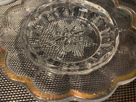 Vintage Crystal Trinket Dish/Soap Dish - image 7