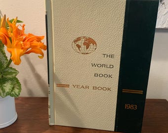 Vintage The World Book Encyclopedia Year Book, 1983. A Review of the Events of 1982.
