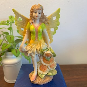 Resin/Polystone Mythical Enchanted Fairy Figurine by Greenbrier International. Please read the description. Price reduced.