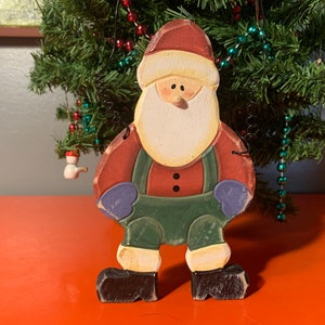 Vintage Christmas Santa Holiday Doorknob Hanging Decoration
