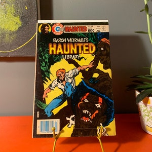 Vintage Comic Baron Weirwulf&#39;s HAUNTED LIBRARY #68,1983 by Charlton Comics.