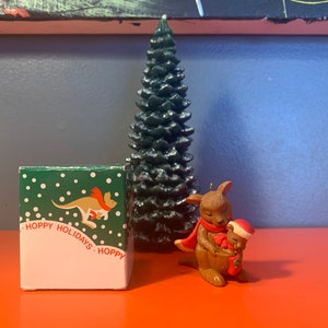 Vintage Avon Hoppy Holidays Kangaroo Tree Ornament