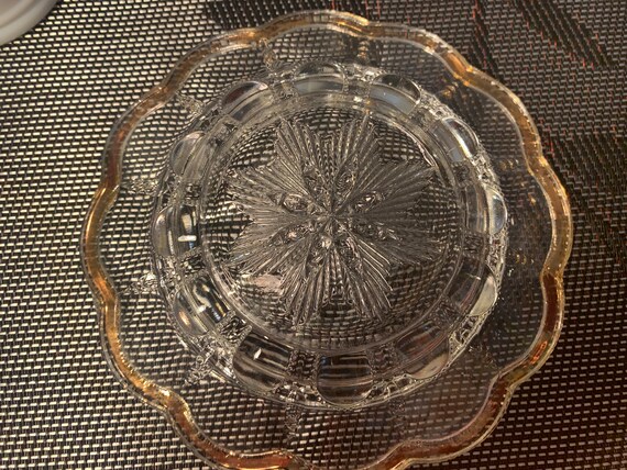 Vintage Crystal Trinket Dish/Soap Dish - image 3