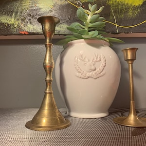 Vintage Brass Candlestick Holders