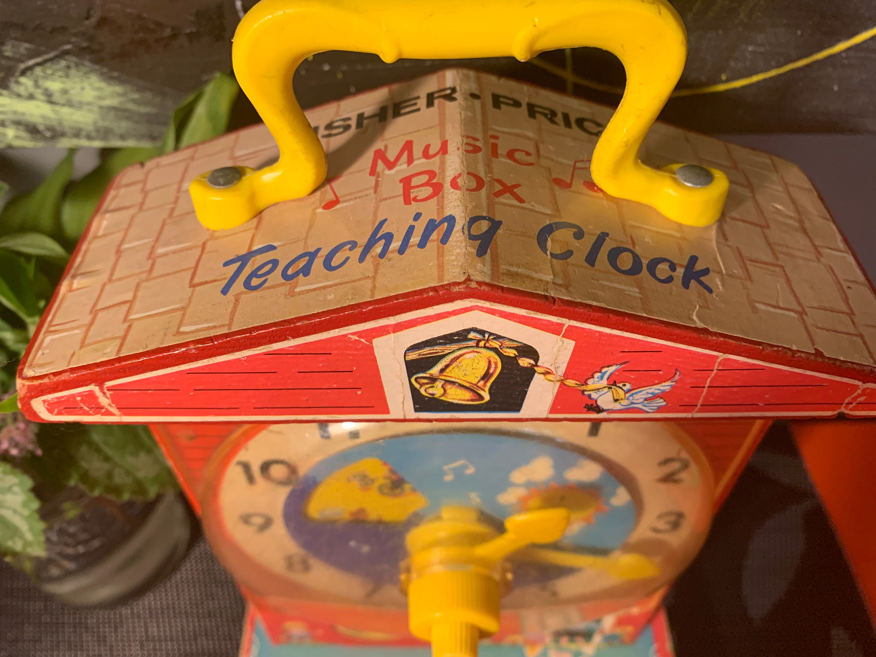 Vintage Fisher Price Music Box Teaching Clock 1968 Etsy