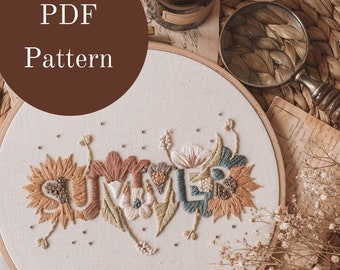 Astral Bloom paper embroidery pattern by Mayuka Fiber Art - Maydel