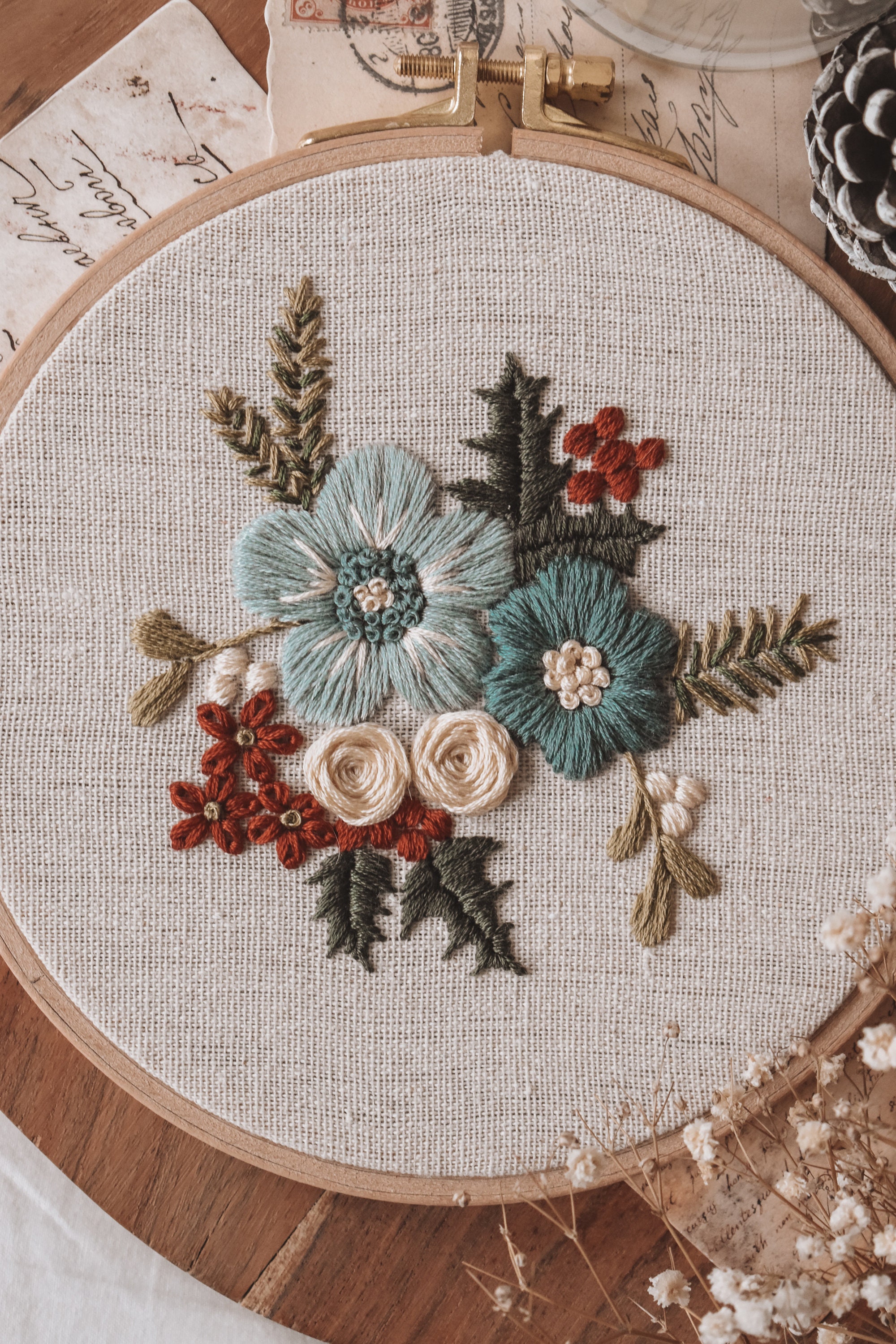 Embroidery Pattern - Hand Embroidery Pattern - Winter Embroidery ...