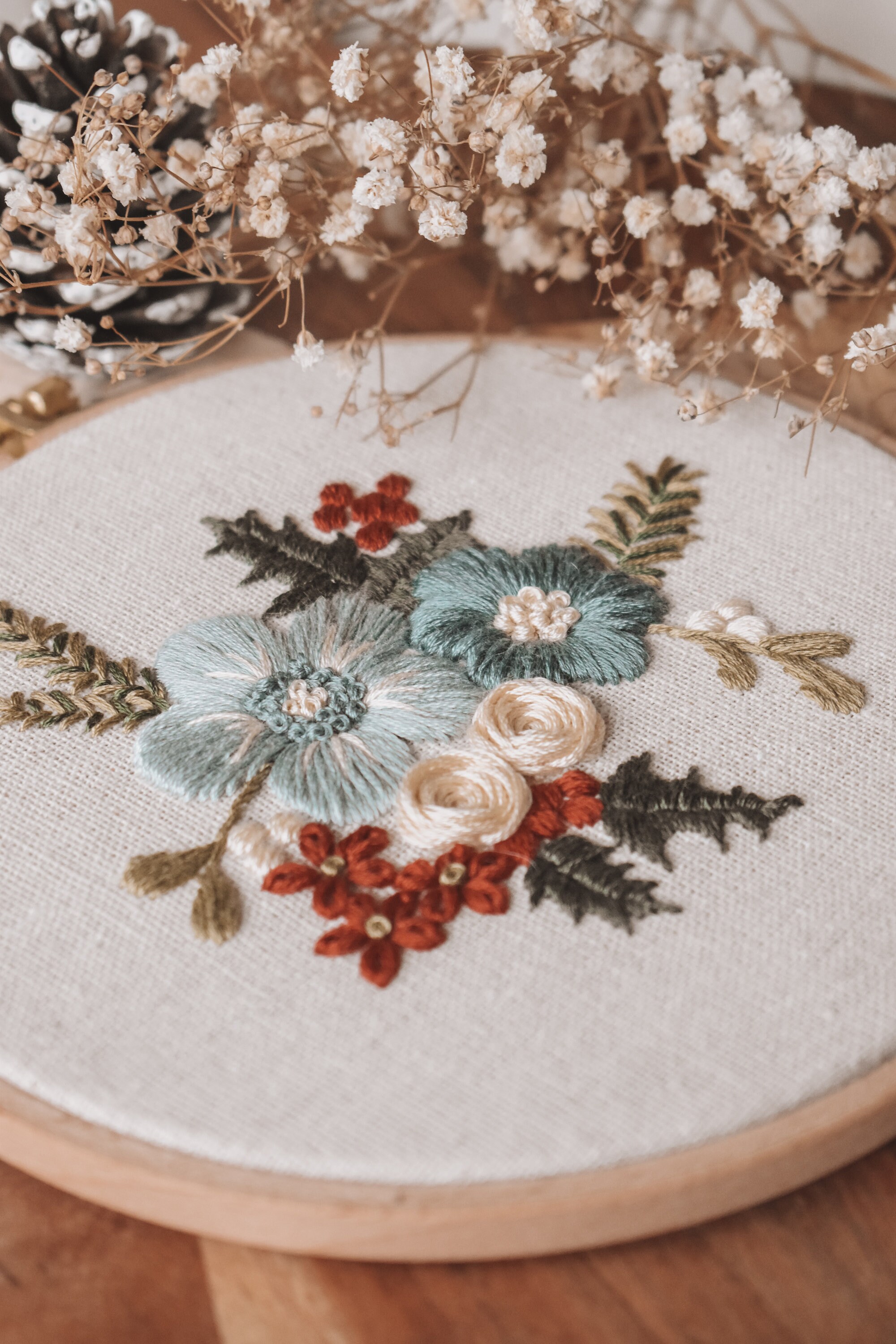 Embroidery Pattern - Hand Embroidery Pattern - Winter Embroidery ...