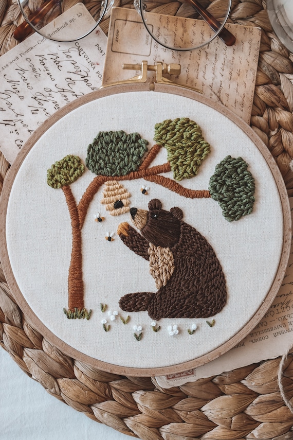 Bear embroidery deals